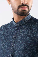 Regular Fit Embroidered Semi-Formal Panjabi