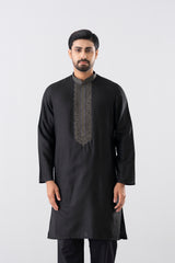 Regular Fit Embroidered Blended Fabric Formal Panjabi