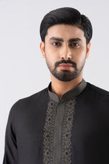 Regular Fit Embroidered Blended Fabric Formal Panjabi