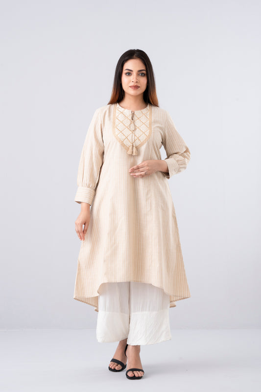 Smart Fit Embroidered Ethnic Kurta