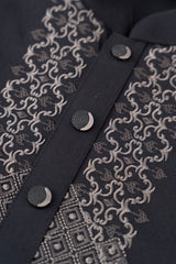 Regular Fit Embroidered Blended Fabric Formal Panjabi