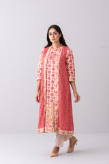 Long Length Double Layer Smart Fit Kurta