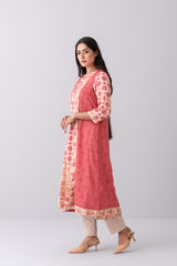 Long Length Double Layer Smart Fit Kurta