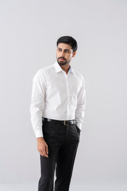 Slim Fit Solid Dyed Poplin Templeton Formal Shirt