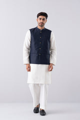 Regular Fit Blended Fabric Semi-Formal Waistcoat