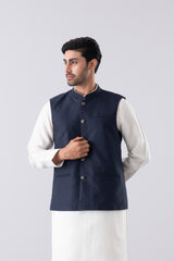 Regular Fit Blended Fabric Semi-Formal Waistcoat