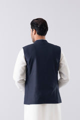 Regular Fit Blended Fabric Semi-Formal Waistcoat
