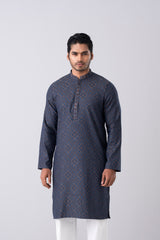Regular Fit Embroidered Semi-Formal Panjabi
