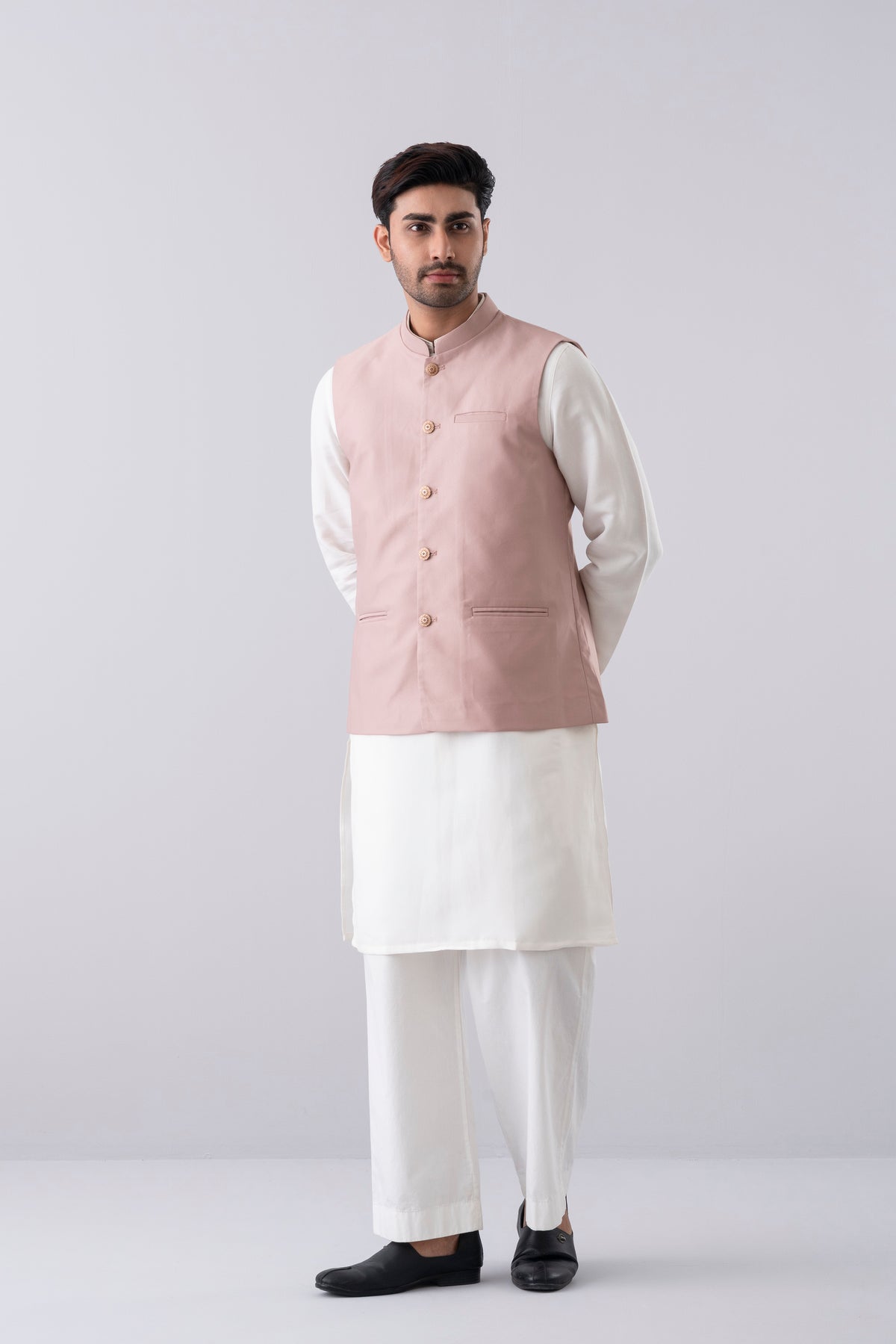 Regular Fit Blended Fabric Semi-Formal Waistcoat