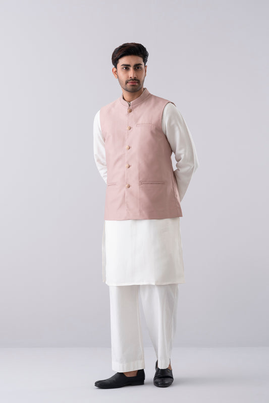 Regular Fit Blended Fabric Semi-Formal Waistcoat