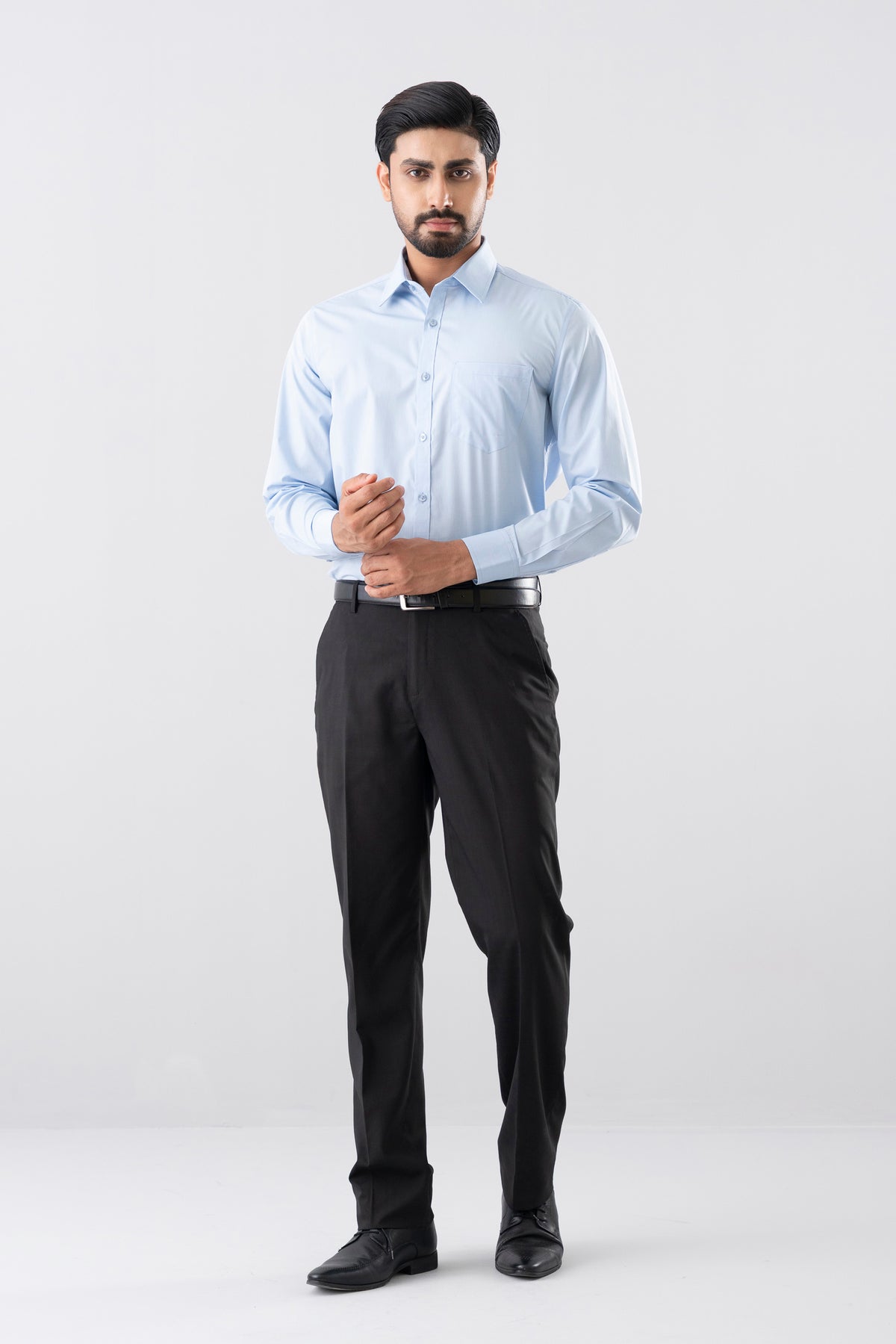 Regular Fit Solid Dyed Poplin Templeton Formal Shirt