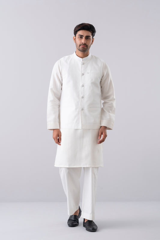 Regular Fit Cotton Semi-Formal Waistcoat