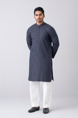 Regular Fit Embroidered Semi-Formal Panjabi