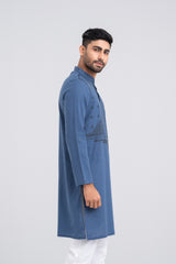 Cotton and Linen-Blended Panjabi