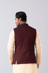 Regular Fit Embroidered Semi-Formal Waistcoat