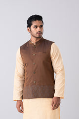 Regular Fit Embroidered Semi-Formal Waistcoat