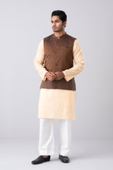 Regular Fit Embroidered Semi-Formal Waistcoat