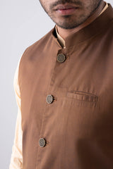 Regular Fit Embroidered Semi-Formal Waistcoat