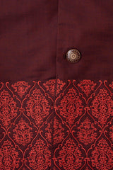 Regular Fit Embroidered Semi-Formal Waistcoat