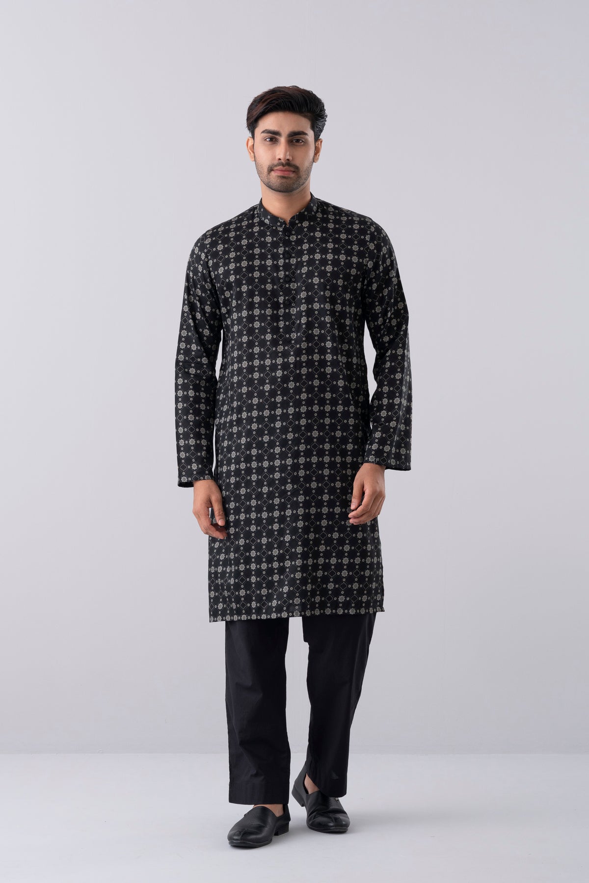Regular Fit Printed Cotton Panjabi