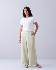 Relaxed Fit Printed Palazzo