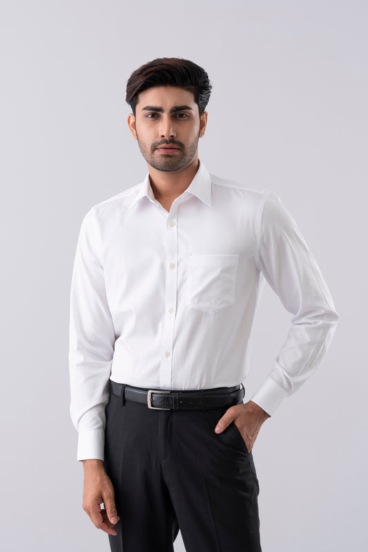 Regular Fit Solid Formal Shirt