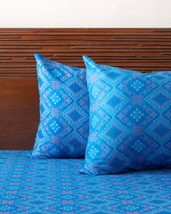 Queen-Size Bed Sheet - Indigo Blue