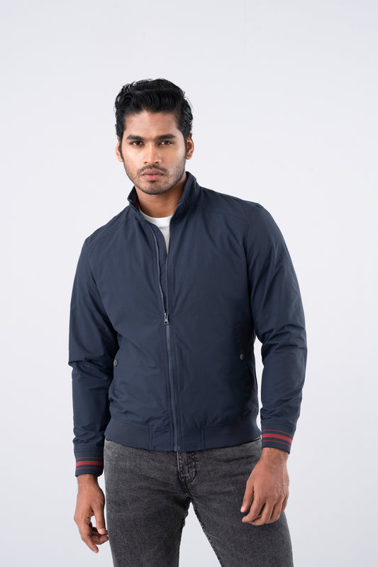 Classic Polyester Bomber Jacket