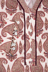 Relaxed Fit Digital Printed Three-Piece Lawn with Chiffon Dupatta