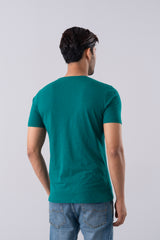 Regular Fit Printed Cotton-Poly T-Shirt