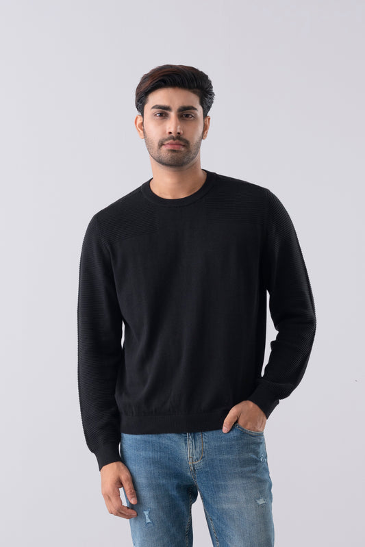 Regular Fit Ottoman Knit Sweater