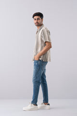 Relaxed Fit Striped Casual Shirt