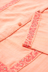 Smart Fit Embroidered Ethnic Kurta