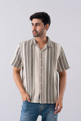 Relaxed Fit Striped Casual Shirt