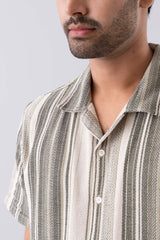 Relaxed Fit Striped Casual Shirt