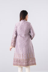 Smart Fit Embroidered Two-Piece Ethnic Set with Silk Dupatta