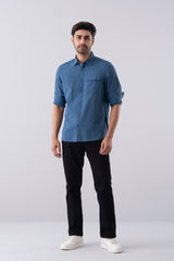 Regular Fit Solid Casual Shirt