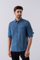 Regular Fit Solid Casual Shirt