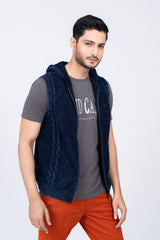 Men's Sleeveless Hooded Sweater