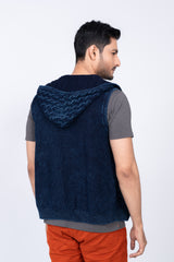 Men's Sleeveless Hooded Sweater