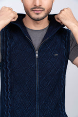 Men's Sleeveless Hooded Sweater