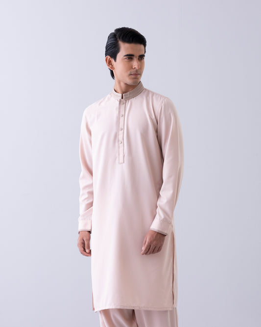 Regular Fit Embroidered Semi-Formal Kabli Set