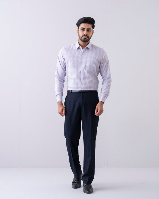 Slim Fit Micro Check Templeton Formal Shirt