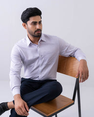 Slim Fit Micro Check Templeton Formal Shirt