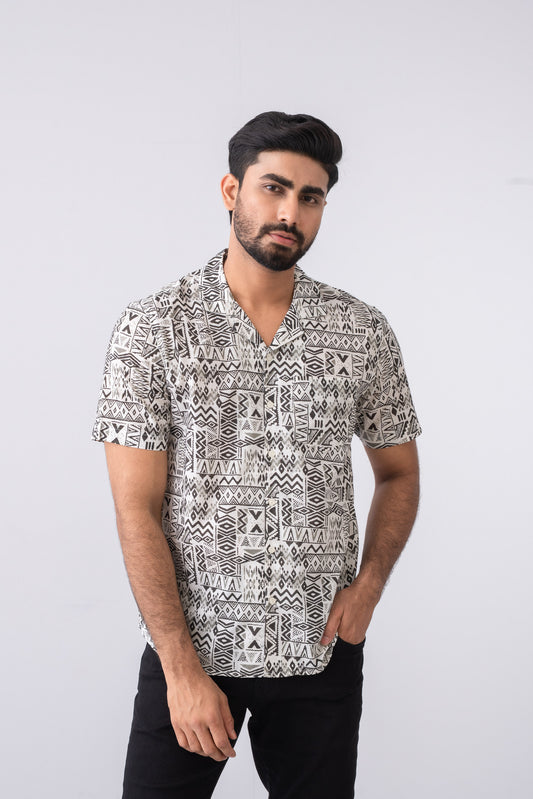 Regular Fit Printed Casual Shirt