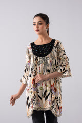 Regular Fit Digital Printed Fashion Top - Mystika