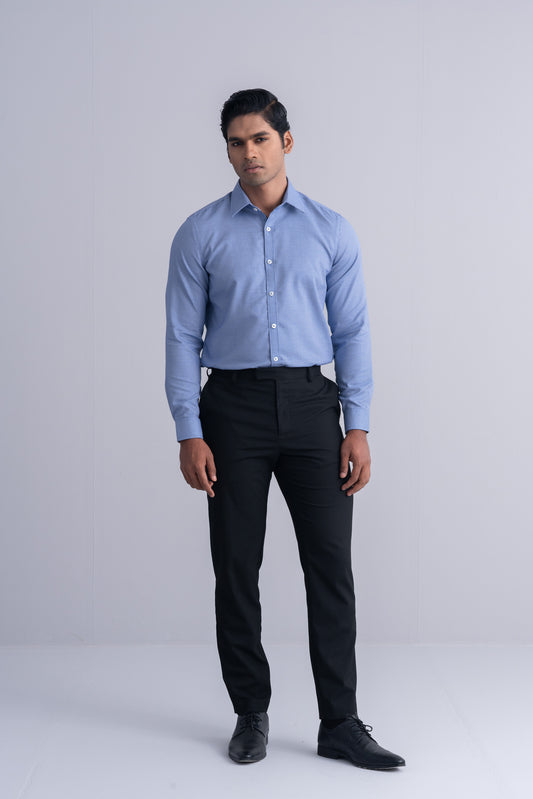 Slim Fit Jacquard Templeton Formal Shirt