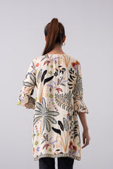 Regular Fit Digital Printed Fashion Top - Mystika