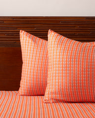 King-Size Bed Sheet - Orange Petals