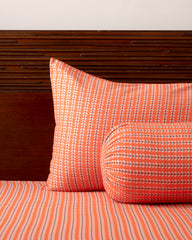 Bolster Cover - Orange Petals